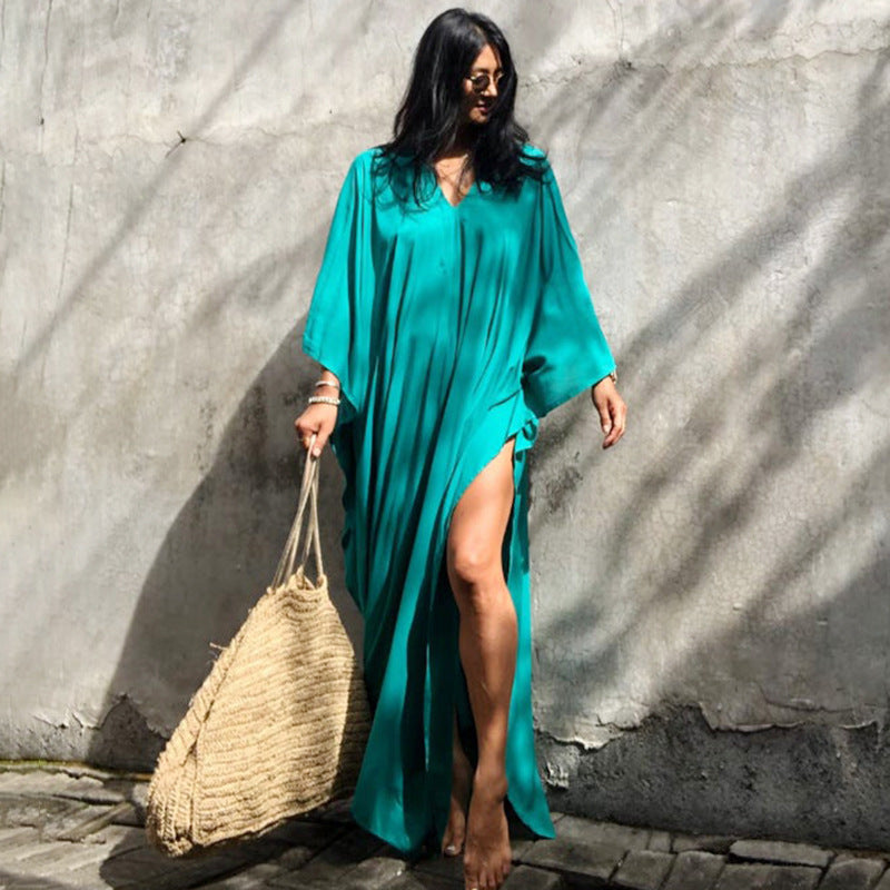 Relaxed Fit Vakantie Midi Jurk