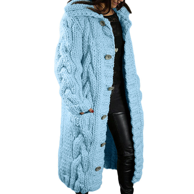 Oversized Cardigan Jas voor dames - Single-Breasted Trui