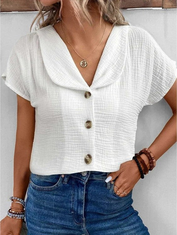 Chique zwierige zomerblouse voor een moeiteloze stijl