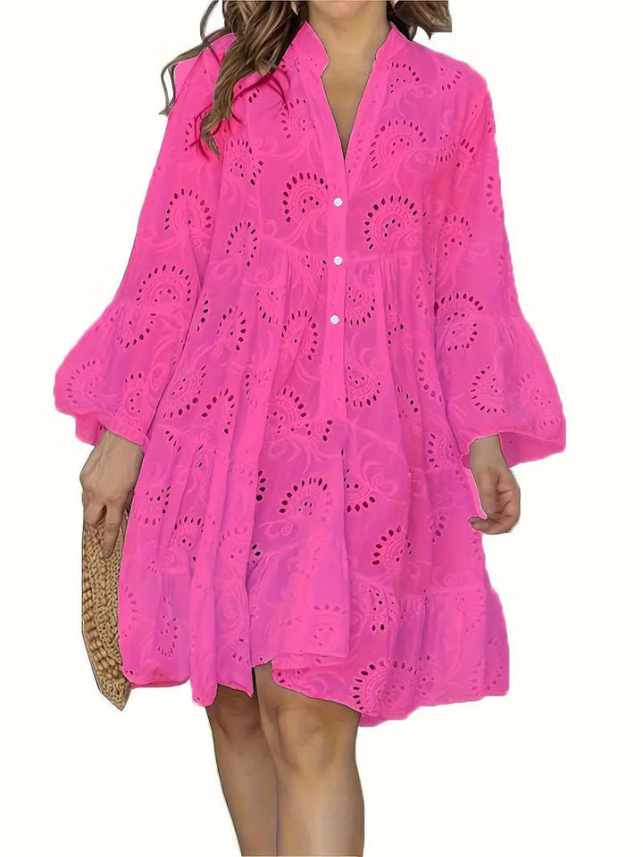 Jurk met elegant open patroon