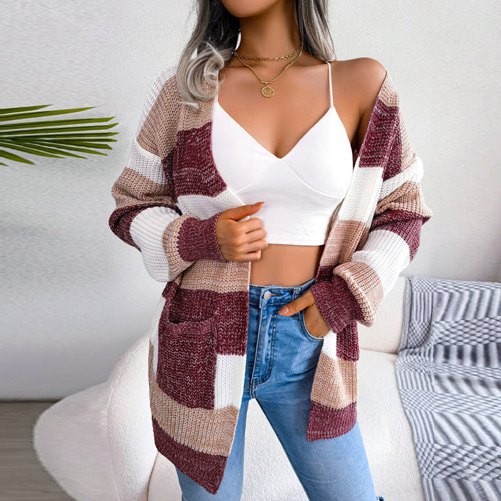 Casual cardigan met lampionmouwen voor dames
