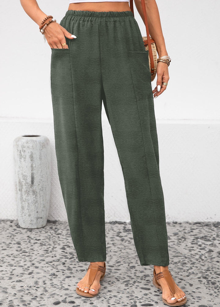 Plus Size Ice Silk Broek
