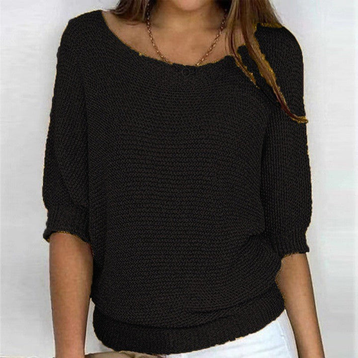 Relaxed Ribgebreide Lounge Top