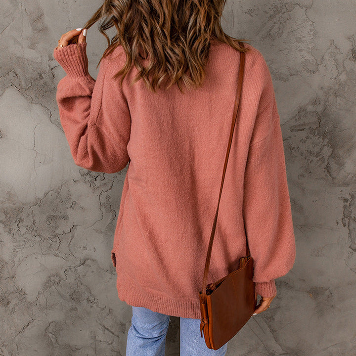 Loose Sweater met ronde hals en lange mouwen