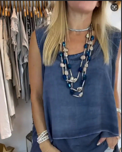 Luchtige mouwloze tuniek voor casual kleding