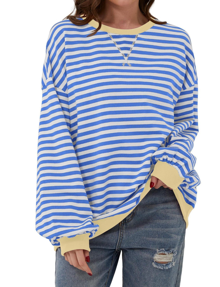 Casual shirt met lange mouwen en strepen