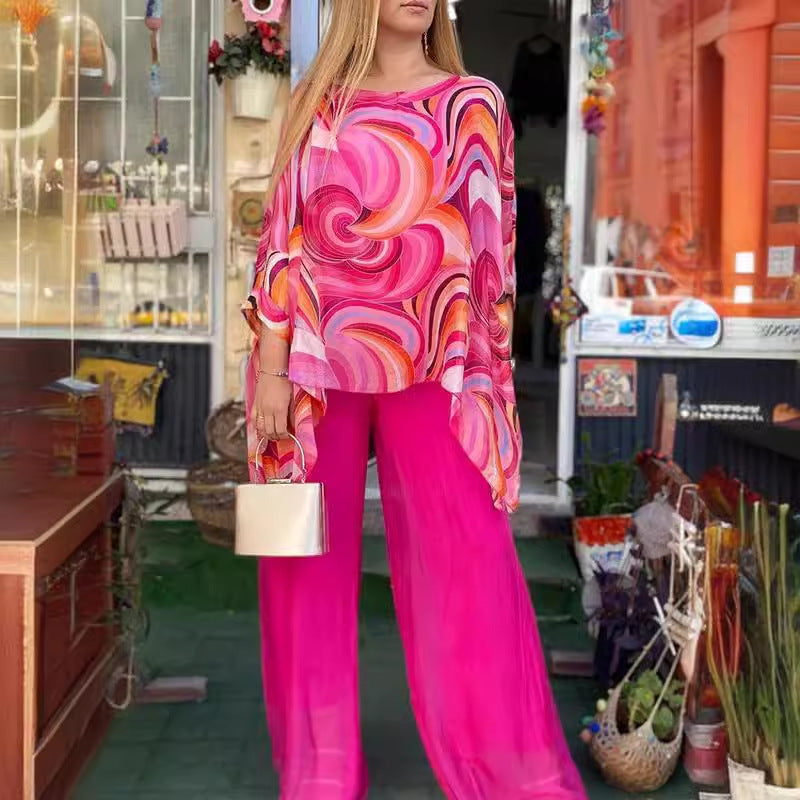 Loszittende Chiffon Set
