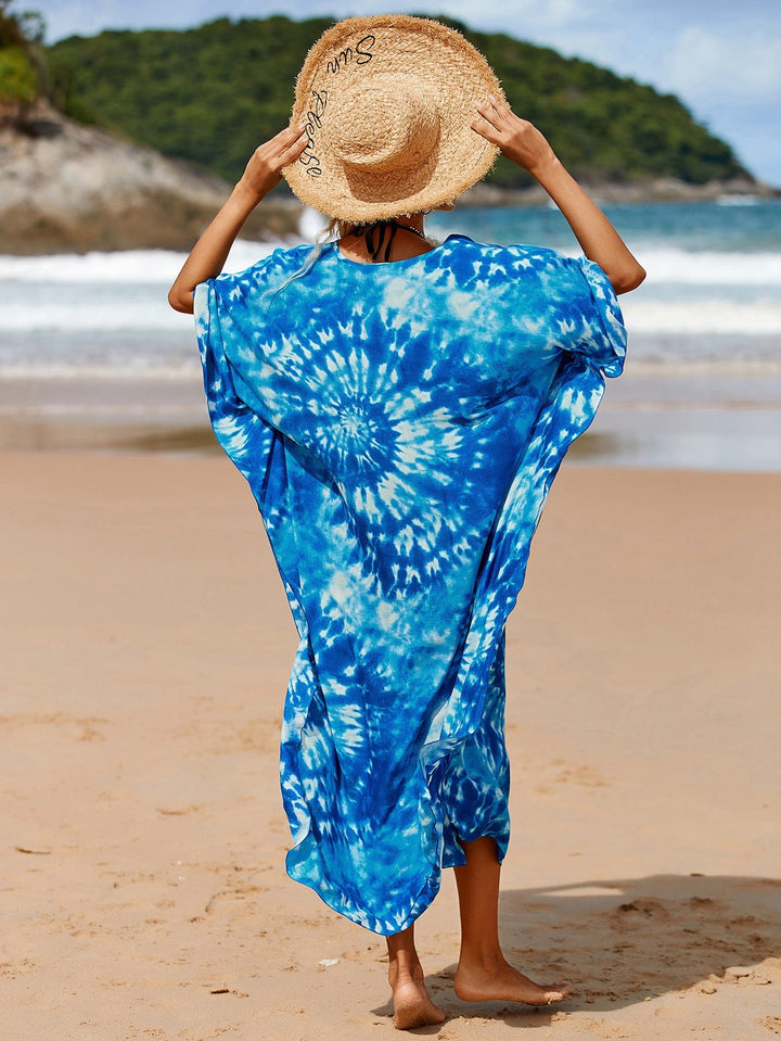 Chique Kimono-stijl Jurk in Amber Tide tinten