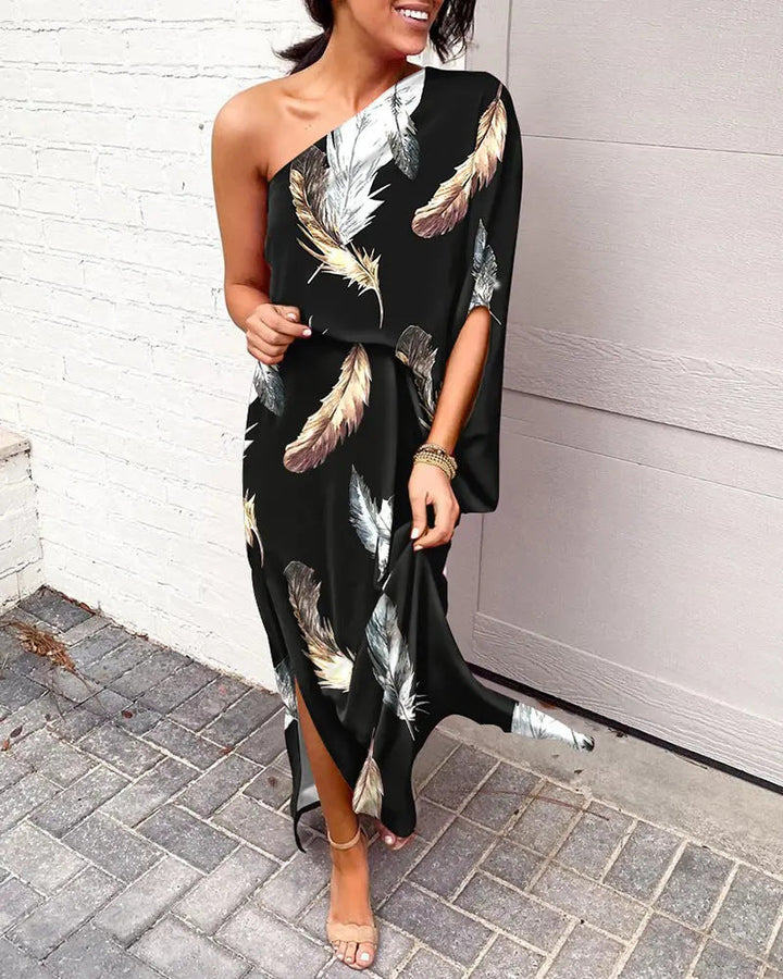 Bodycon jurk met één mouw