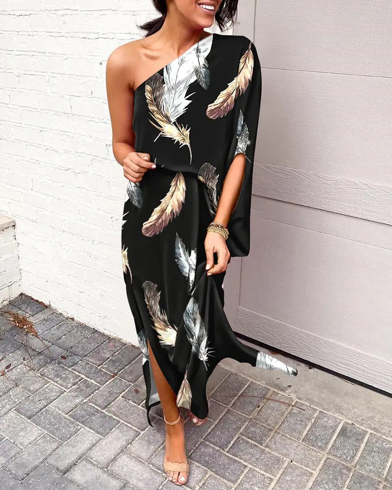 Bodycon jurk met één mouw