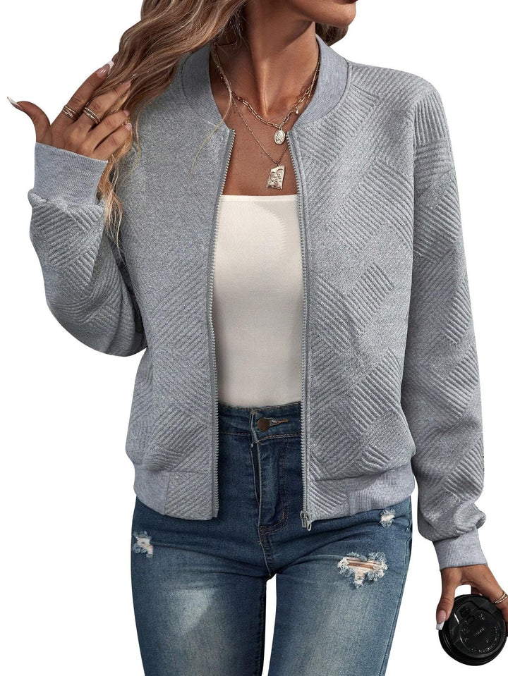 Trendy casual jas voor dames in effen kleur