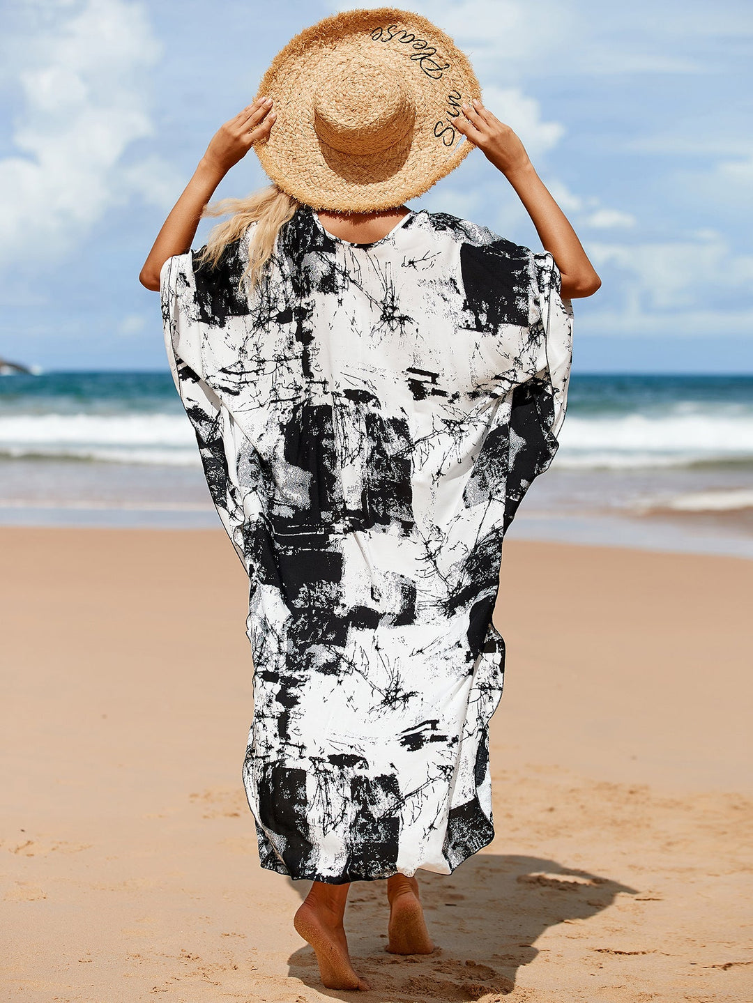 Vrouwelijke Wrap Dress in Whisper Fade Tones