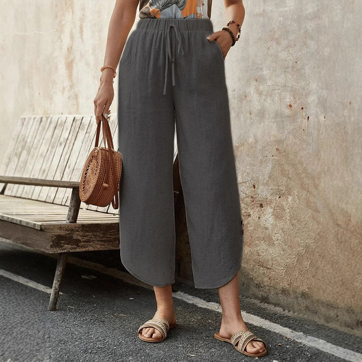 Casual Katoenen Broek met Trekkoord