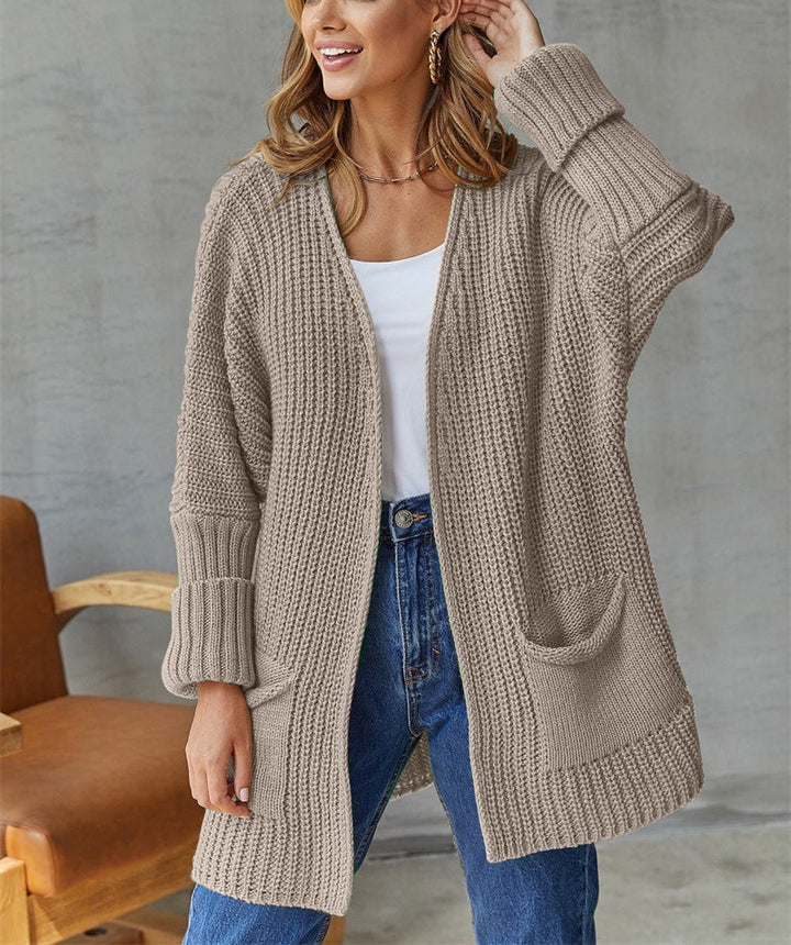 Dames Gebreide Casual Vintage Long Sleeve Cardigan