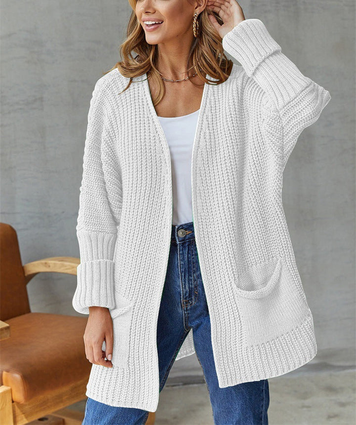 Dames Gebreide Casual Vintage Long Sleeve Cardigan