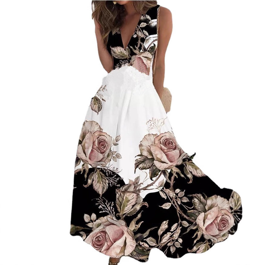 Boho Style Mouwloze Maxi-jurk