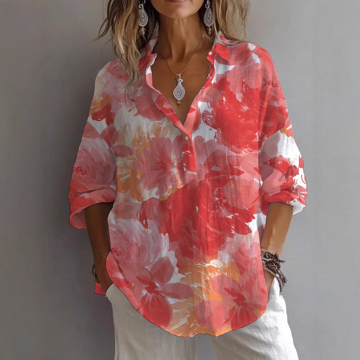 Printed Top with Airy Loose Design