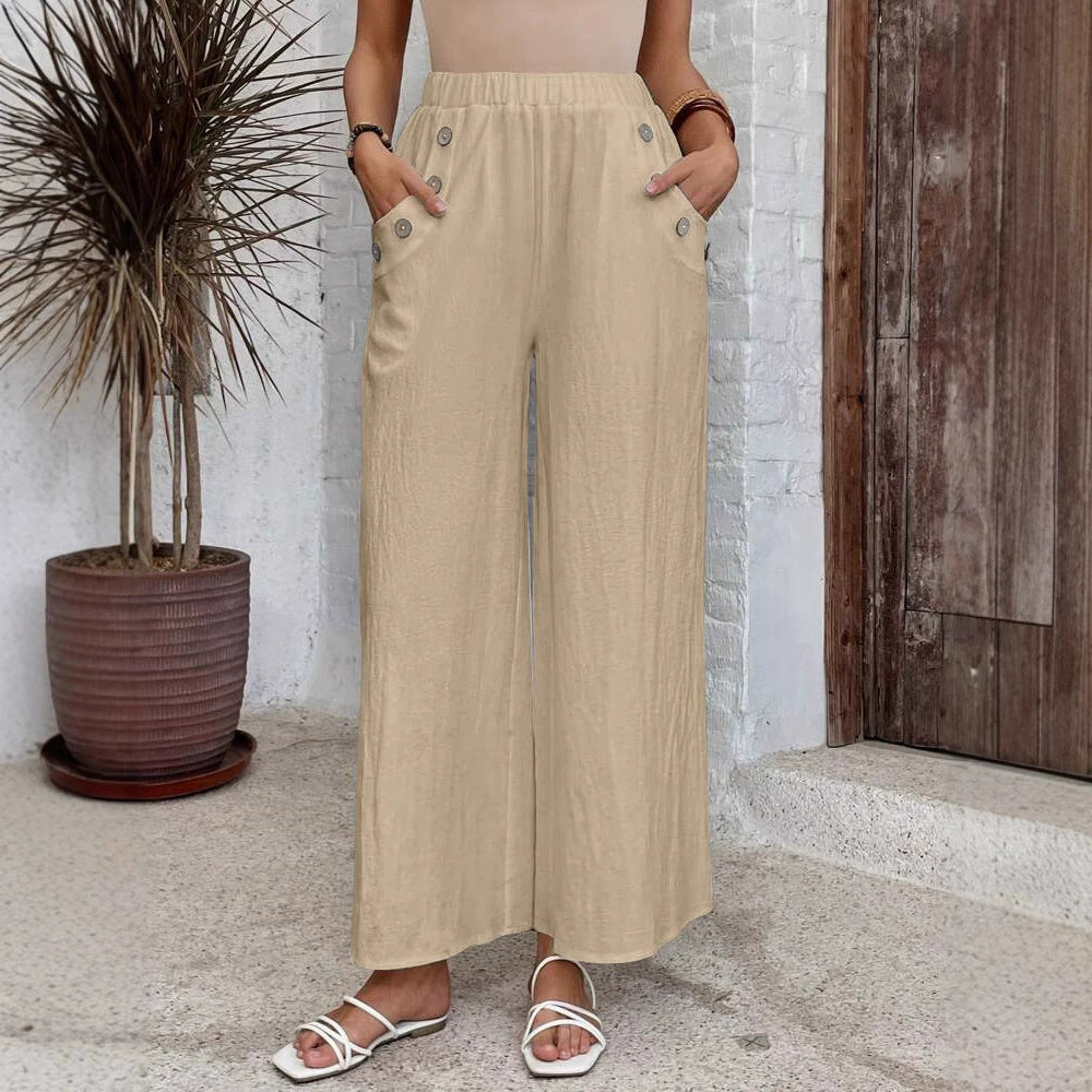 Casual Loose Trousers met elastische taille