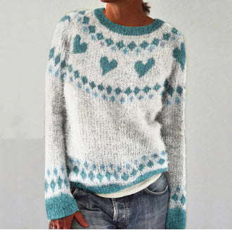 Warme pullover met klassieke IJslandse invloeden