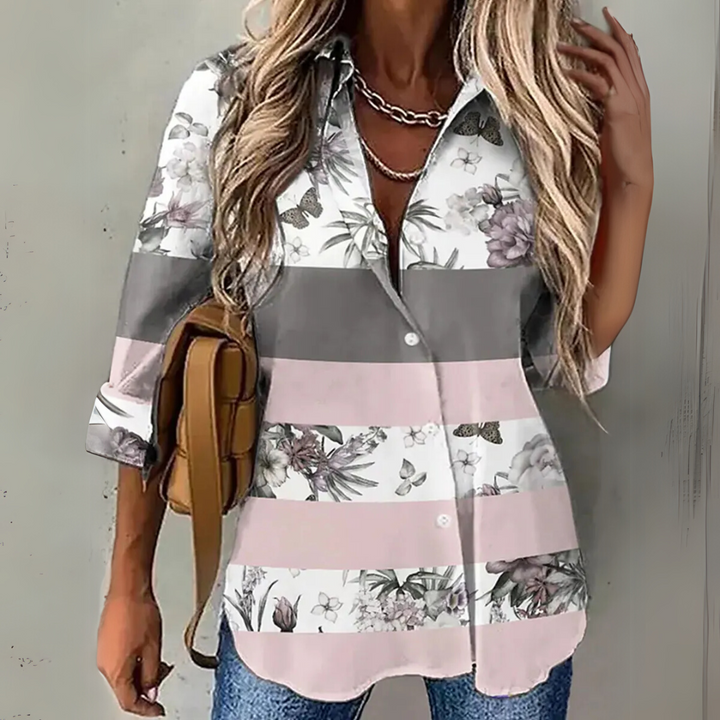 Easygoing Floral Top met fris patroon