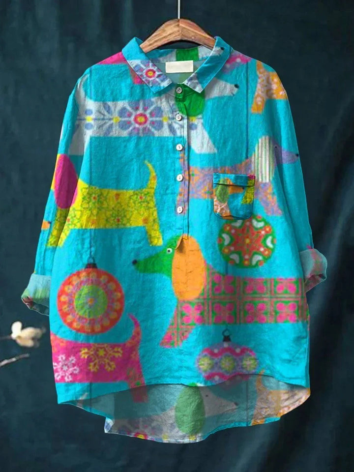 Uluru Graphic Shirt met kattenillustratie