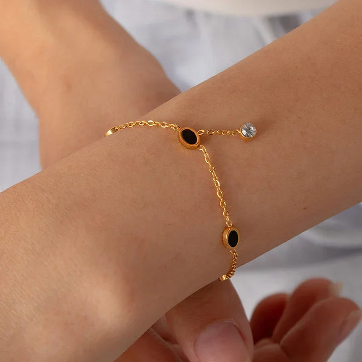 Luxe Zircon Armband met Gepolijste Glans
