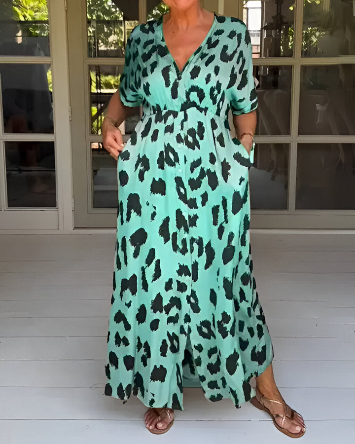 Stijlvolle Maxi-jurk met Luipaardprint