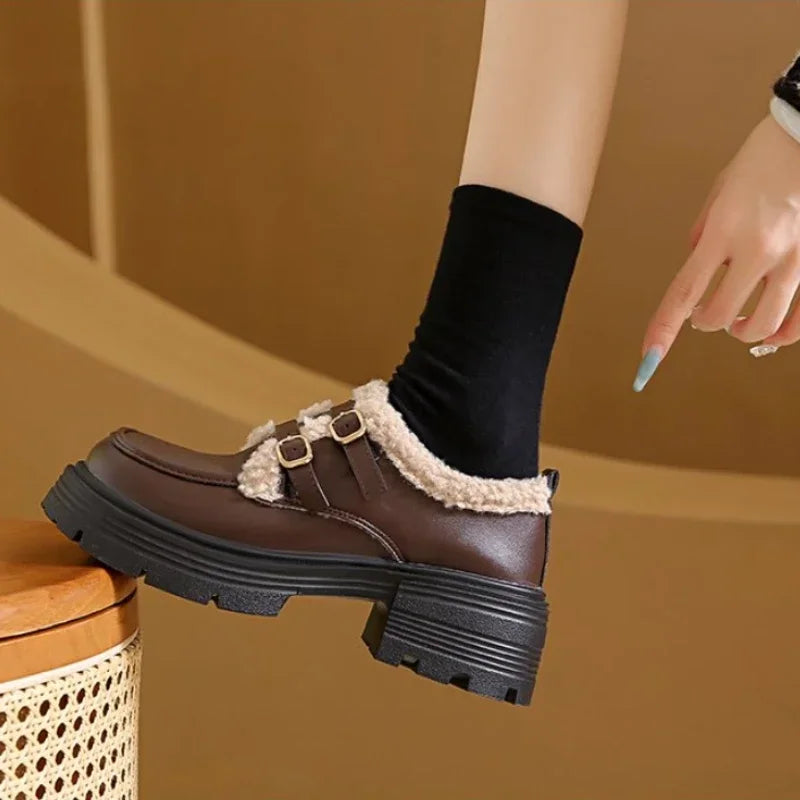 Mélodie | Loafers met shearling-voering