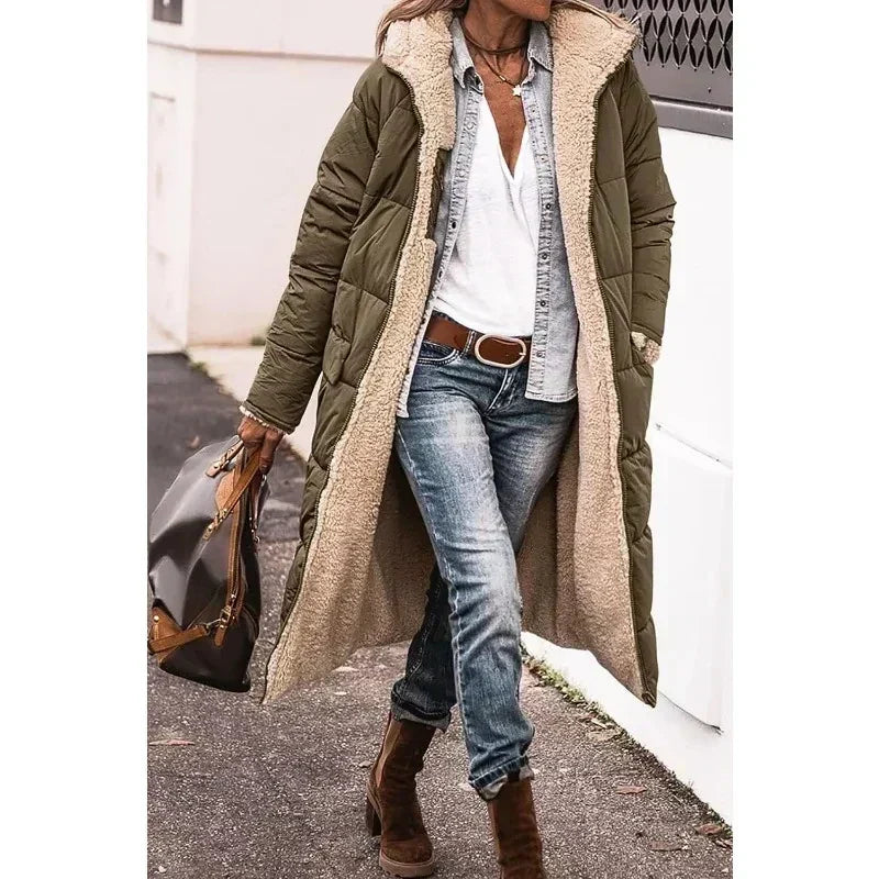 Omkeerbare Faux Fur Jacket voor dames