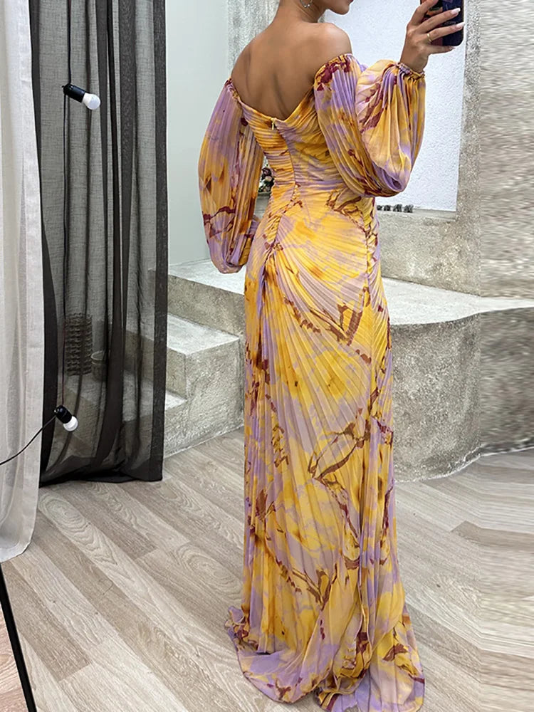 V-hals Midi-jurk met Elegantie