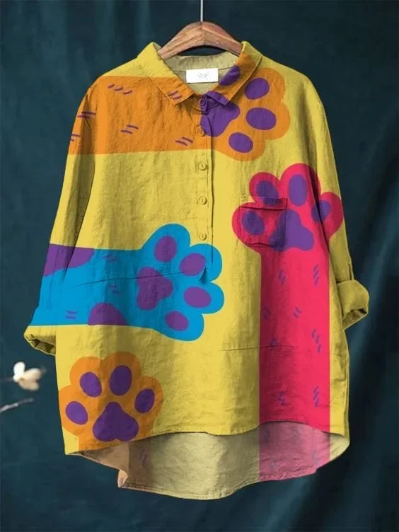 Uluru Graphic Shirt met kattenillustratie