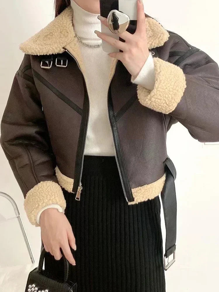 Oversized hiphop leren jack