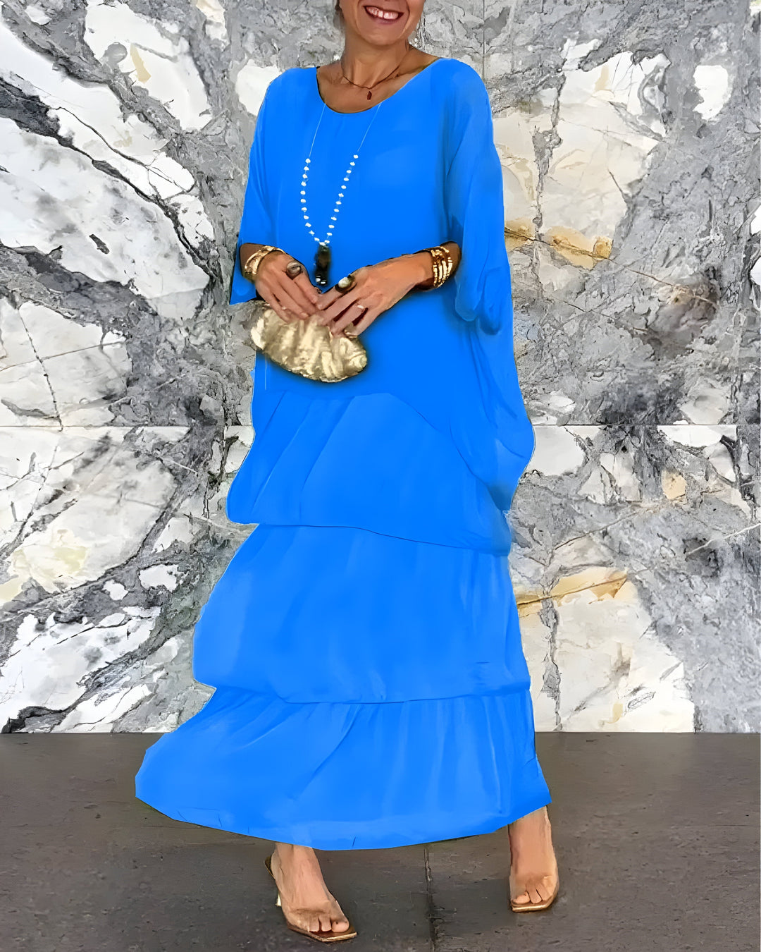 Chic Luna Dress met Soft Layered Dress