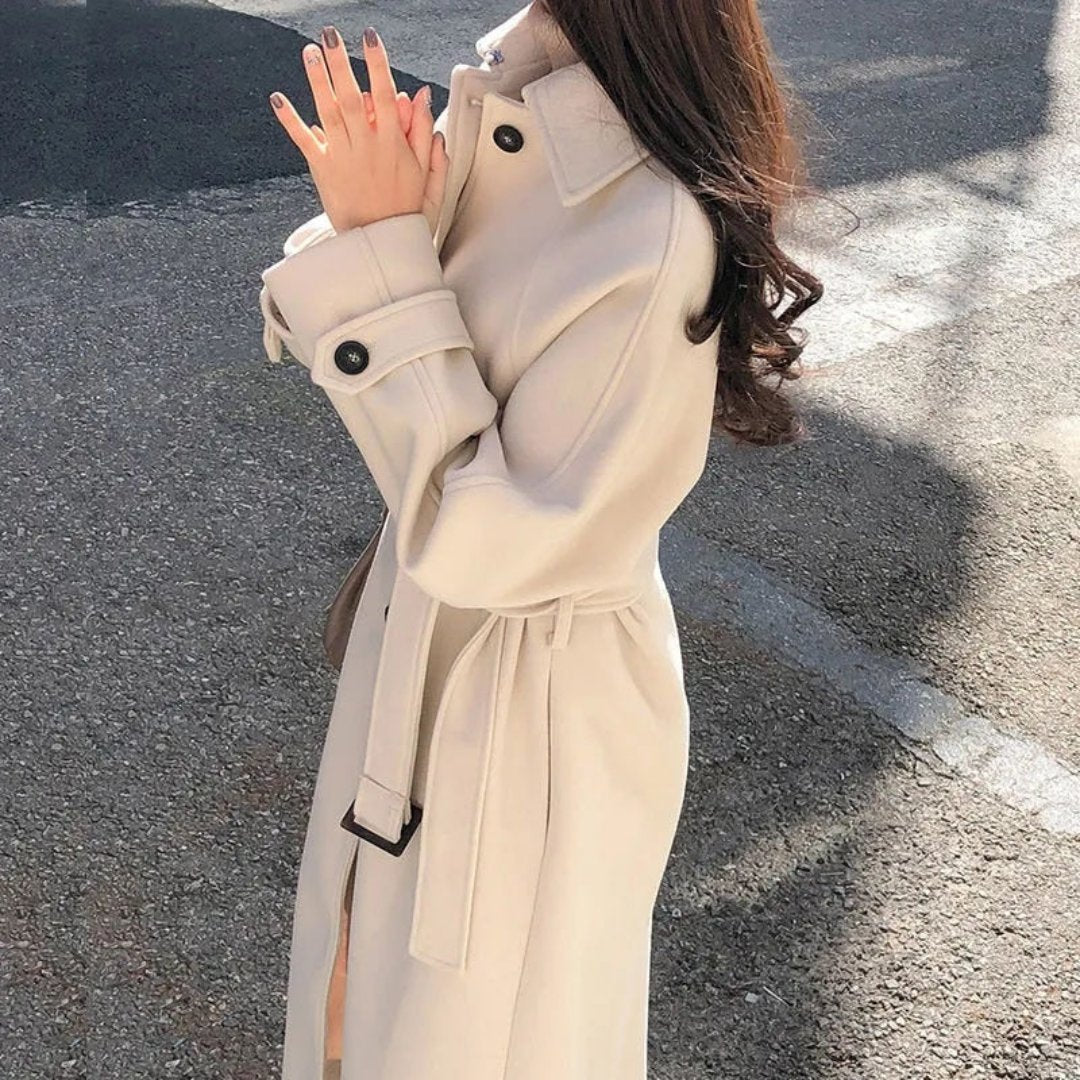 Warme Trenchcoat met Riem voor Dames