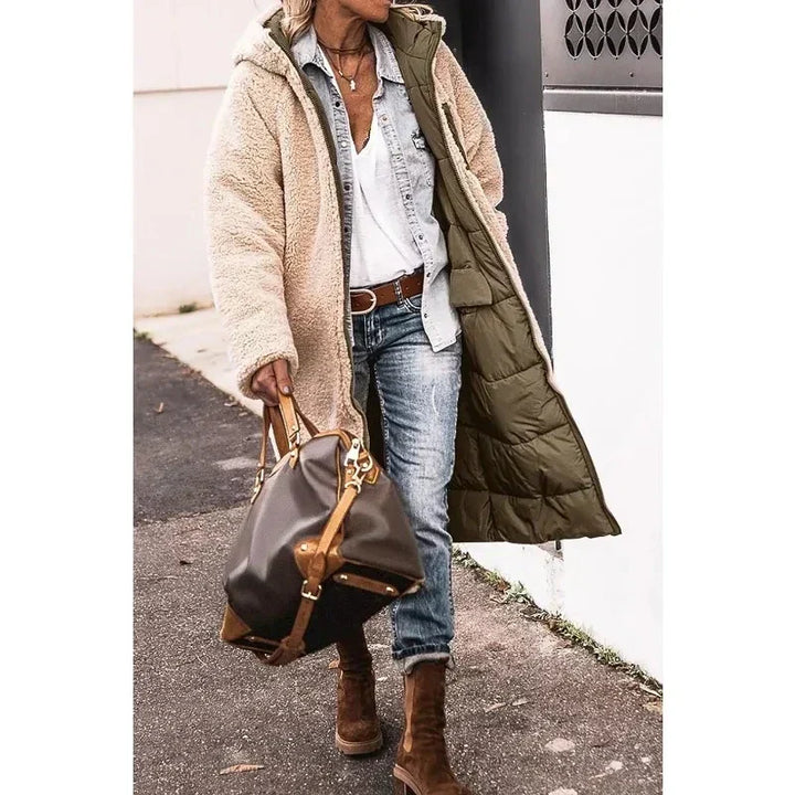 Omkeerbare Faux Fur Jacket voor dames