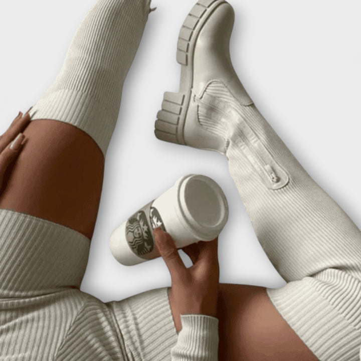 Overknee Laarzen met Chunky Sole
