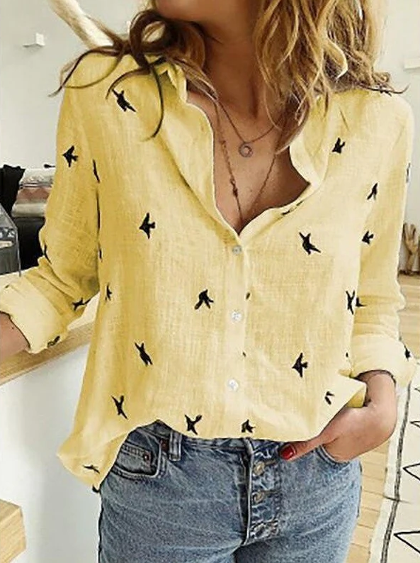 Oversized blouse met knoopsluiting