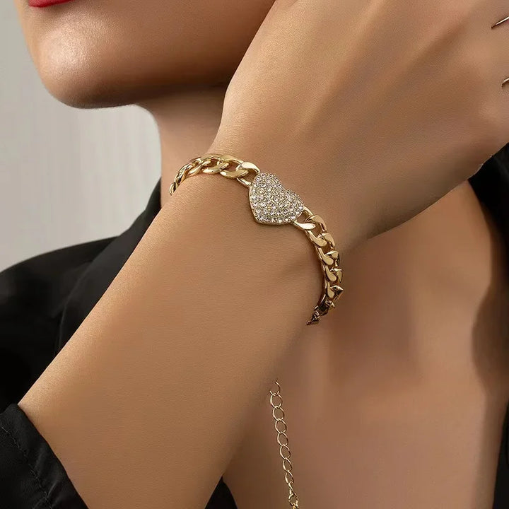 Hartgevende Elegantie Halsketting & Armband Set