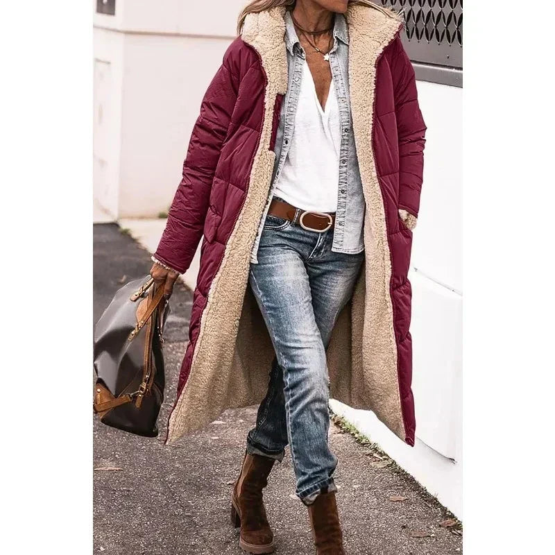 Omkeerbare Faux Fur Jacket voor dames