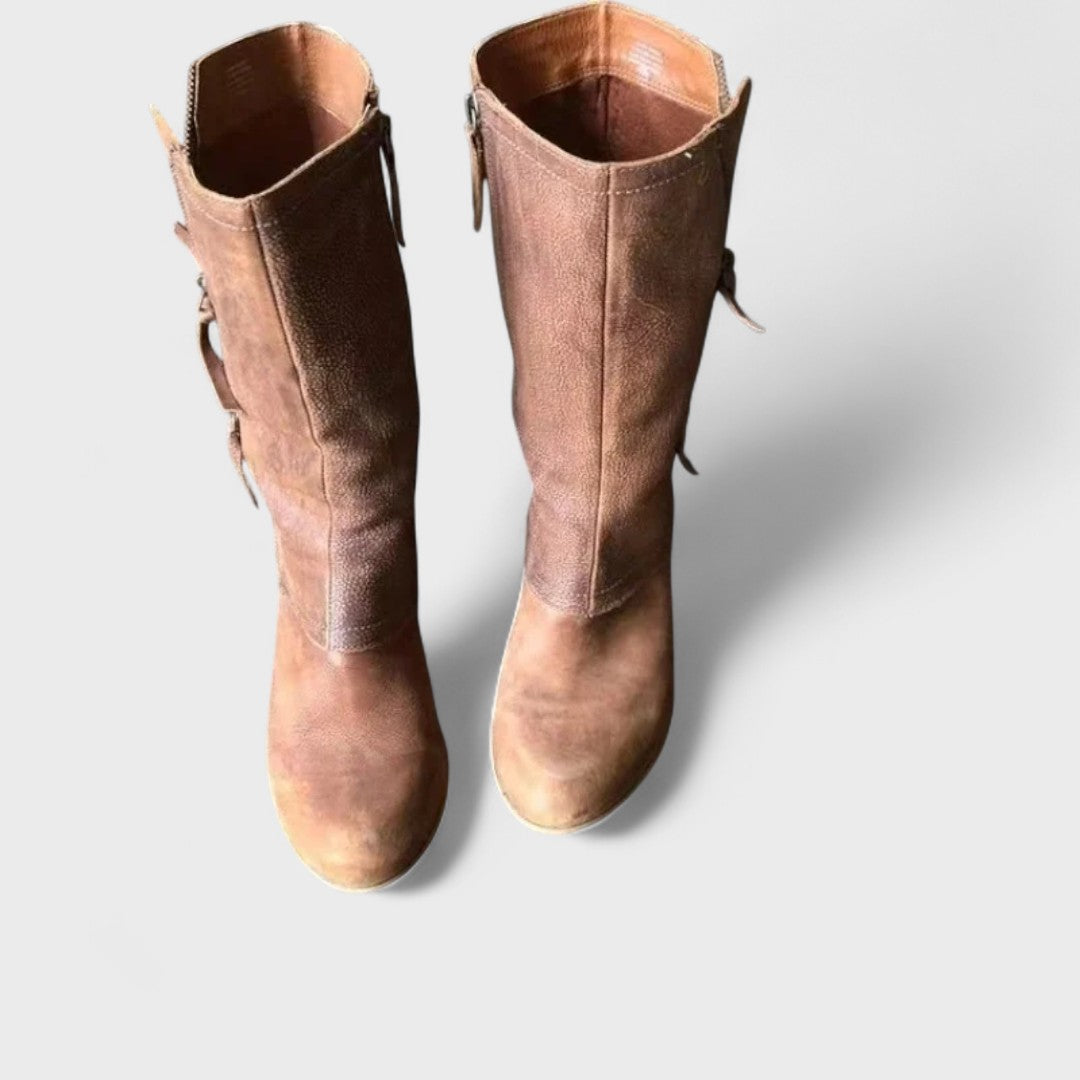 Stijlvolle Vintage Mid-Calf Boots