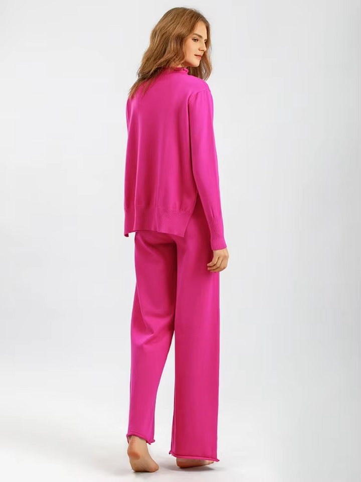 Roma™ - Gebreide dikke warme oversized sweaterbroekset
