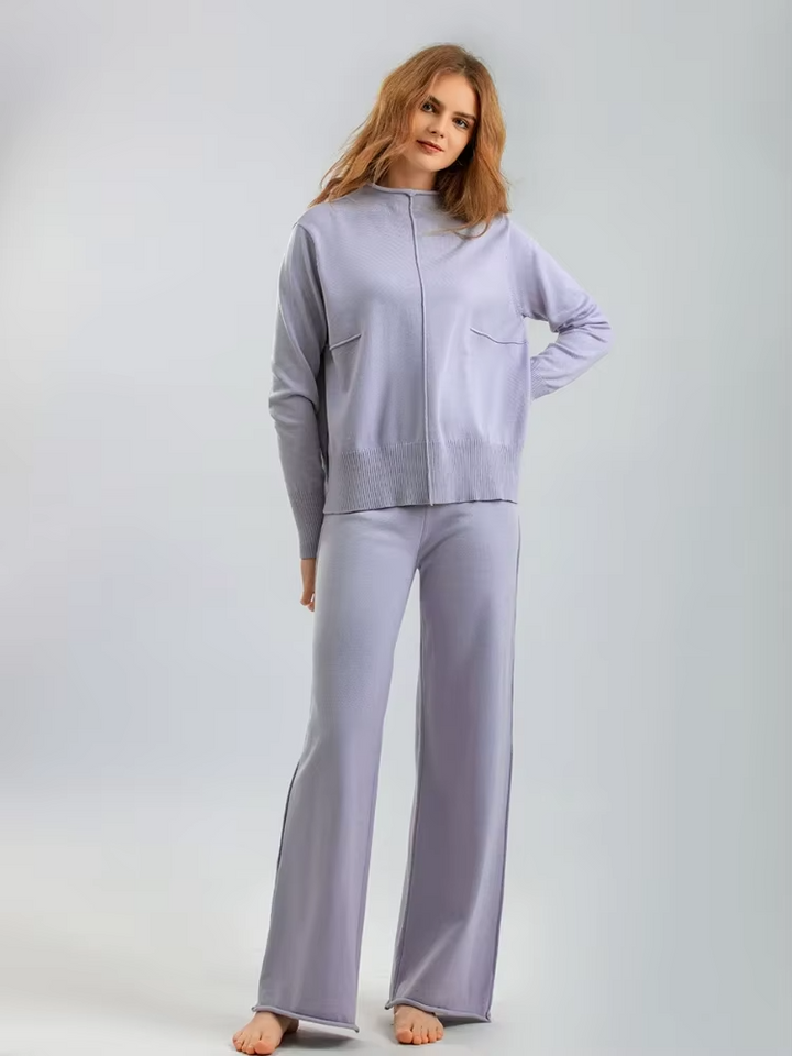 Roma™ - Gebreide dikke warme oversized sweaterbroekset