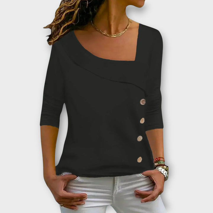 Chic Longline Top – Soepel silhouet met relaxed fit voor moeiteloze styling van dag naar nacht