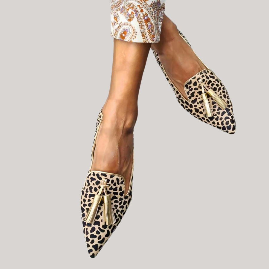 Chique Loafers met Luipaardprint voor Dames