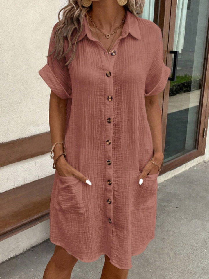 Klassieke katoenen polojurk met Modern Fit