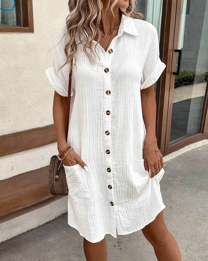 Klassieke katoenen polojurk met Modern Fit