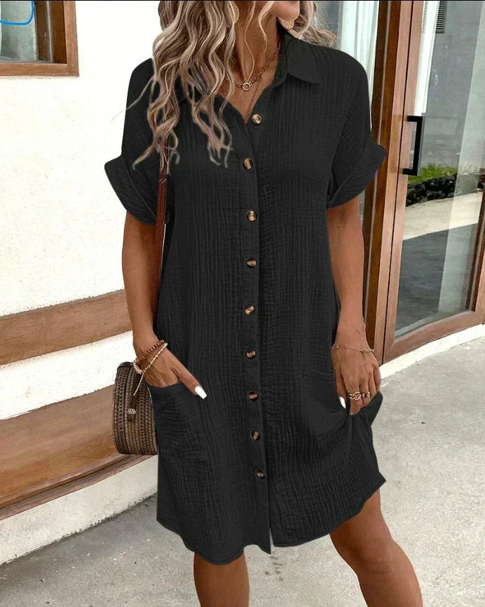 Klassieke katoenen polojurk met Modern Fit