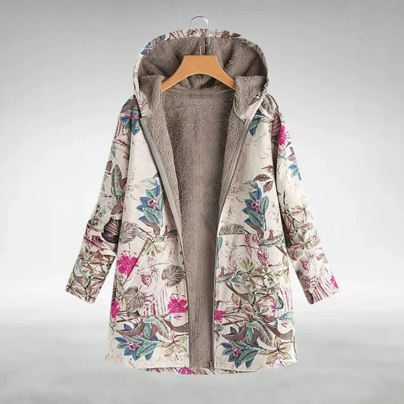 Stijlvol Fleecejack met Bloemenprint