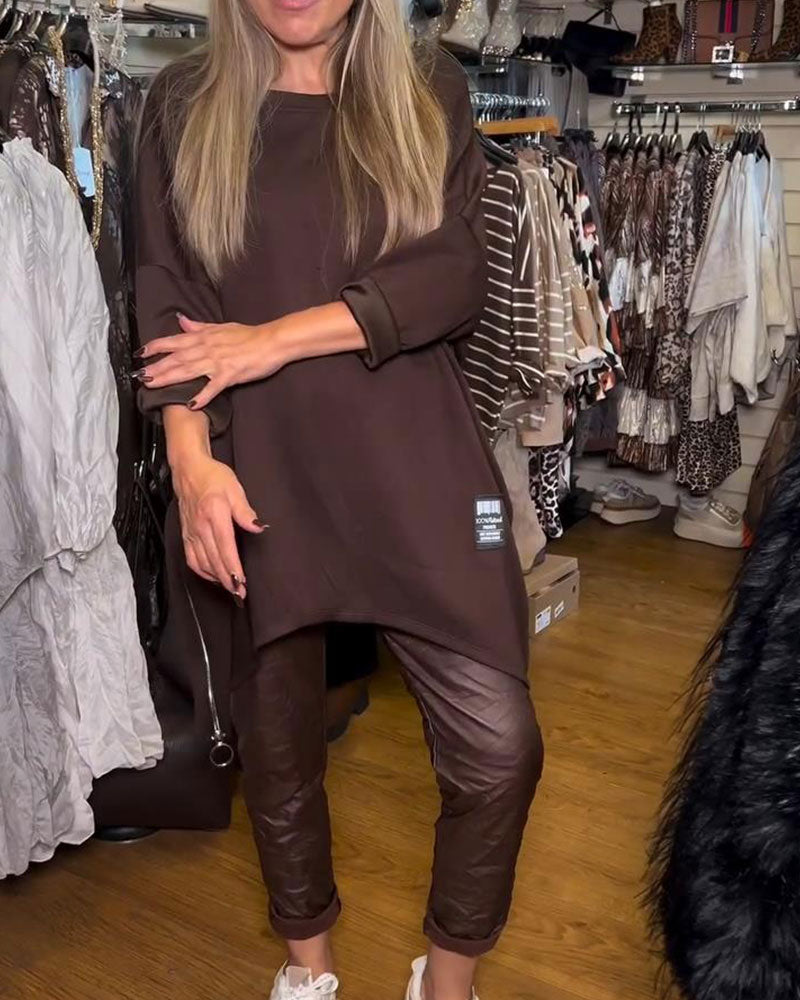 Loose Fitting Sweatshirt met ronde hals