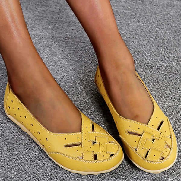Zachte Leer Moccasins met Luchtige Ontwerp